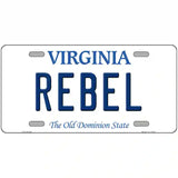 Rebel Virginia Metal Novelty License Plate 12" x 6" (LP)