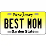 Best Mom New Jersey Metal Novelty License Plate 12" x 6" (LP)