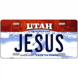 Jesus Utah Metal Novelty License Plate 12" x 6" (LP)