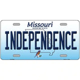Independence Missouri Metal Novelty License Plate 12" x 6" (LP)