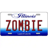 Zombie Illinois Metal Novelty License Plate 12" x 6" (LP)