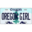 Oregon Girl Oregon Metal Novelty License Plate 12" x 6" (LP)