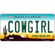 Cowgirl Novelty Metal License Plate 12" x 6" (LP)