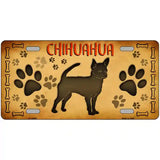 Chihuahua Novelty Metal License Plate 12" x 6" (LP)