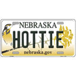 Hottie Nebraska Metal Novelty License Plate 12" x 6" (LP)