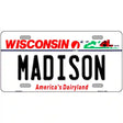 Madison Wisconsin Metal Novelty License Plate 12" x 6" (LP)