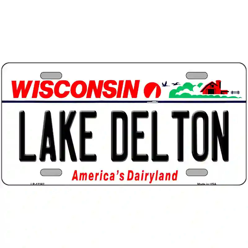 Lake Dalton Wisconsin Metal Novelty License Plate 12" x 6" (LP)