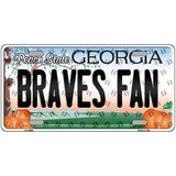 Braves Fan Georgia Novelty Metal License Plate 12" x 6" (LP)