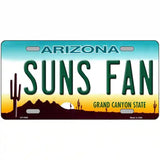 Suns Fan Arizona Novelty Metal License Plate 12" x 6" (LP)