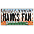 Hawks Fan Georgia Novelty Metal License Plate 12" x 6" (LP)
