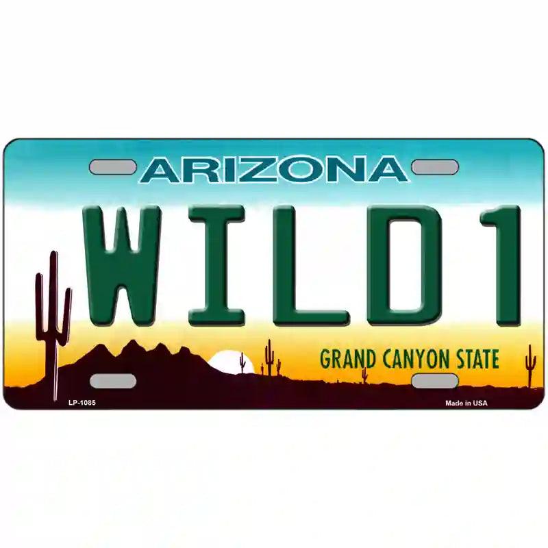 Wild 1 Arizona Novelty Metal License Plate 12" x 6" (LP)