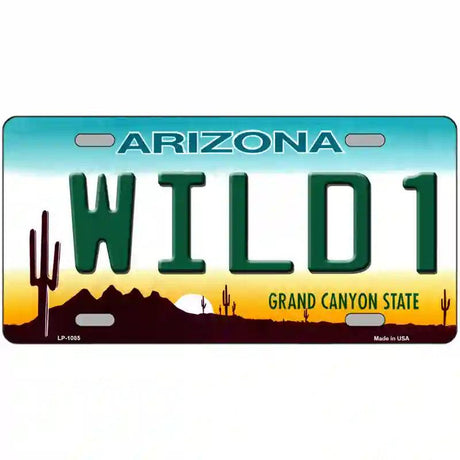 Wild 1 Arizona Novelty Metal License Plate 12" x 6" (LP)