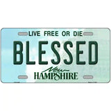 Blessed New Hampshire State License Plate 12" x 6" (LP)