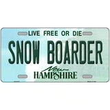 Snow Boarder New Hampshire State License Plate 12" x 6" (LP)