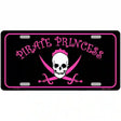 Pirate Princess Novelty Metal License Plate 12" x 6" (LP)