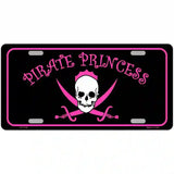 Pirate Princess Novelty Metal License Plate 12" x 6" (LP)