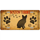 Boston Terrier Novelty License Plate 12" x 6" Automotive (LP)