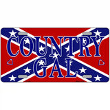 Confederate Country Gal Novelty Metal License Plate 12" x 6" (LP)