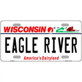 Eagle River Wisconsin Novelty Metal License Plate 12" x 6" (LP)