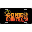 Gone Country Novelty Metal License Plate 12" x 6" (LP)