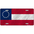 First Confederate Flag 13 Stars Novelty License Plate 12" x 6" (LP)
