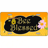 Bee Blessed Honey Hive Novelty License Plate 12" x 6" (LP)