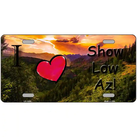 Show Low Valley Arizona Novelty License Plate 12" x 6" Automotive (LP)