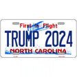 Trump 2024 North Carolina Novelty License Plate 12" x 6" Automotive (LP)