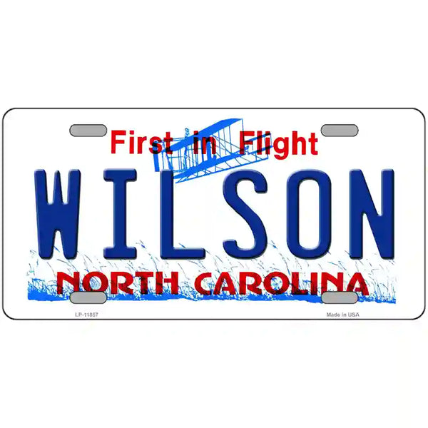 Wilson North Carolina Novelty Plate