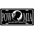 POW-MIA Novelty Metal License 12" x 6" (LP)