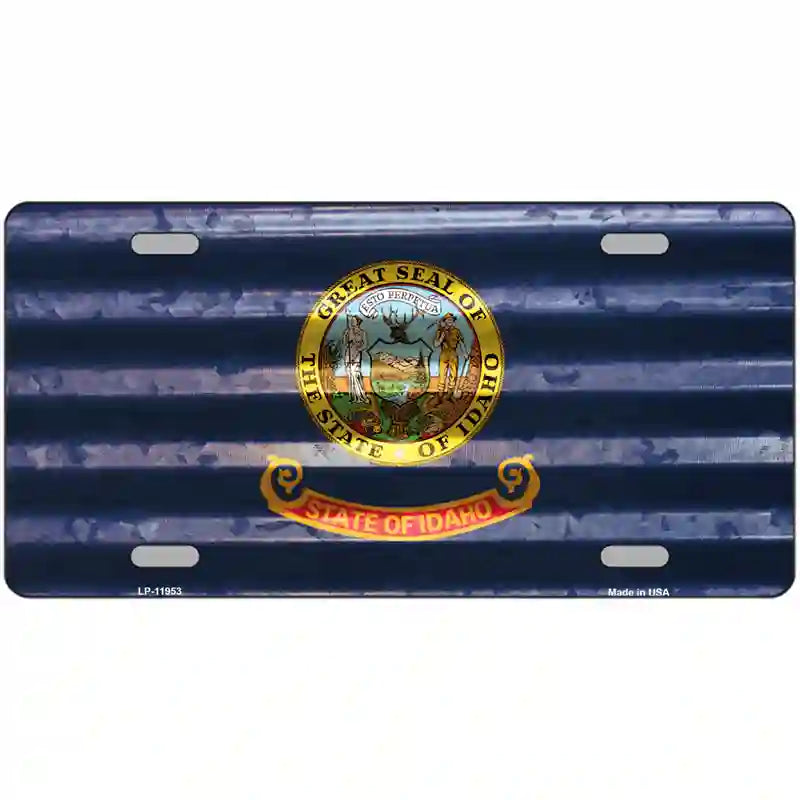 Idaho Corrugated Flag License Plate | Smart Blonde