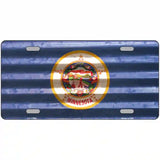 Minnesota Corrugated Flag Novelty License Plate 12" x 6" (LP)