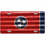 Tennessee Corrugated Flag Novelty License Plate 12" x 6" (LP)