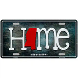 Mississippi Home State Outline Novelty License Plate 12" x 6" (LP)