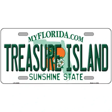 Florida Tresure Island Novelty Metal License Plate 12" x 6" (LP)