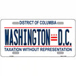 District Of Columbia Novelty Metal License Plate 12" x 6" Automotive (LP)
