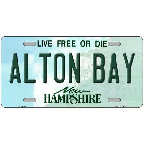 Alton Bay New Hampshire Novelty Metal License Plate 12" x 6" (LP)