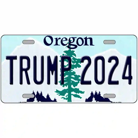 Trump 2024 Oregon Novelty Metal License Plate 12" x 6" (LP)