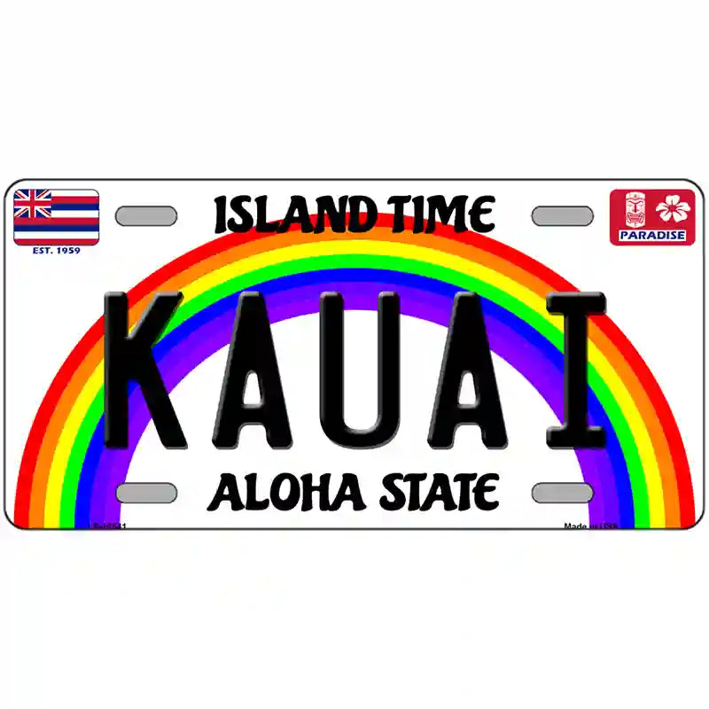 Kauai Hawaii Novelty Metal License Plate 12" x 6" (LP)