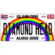 Diamond Head Hawaii Novelty Metal License Plate 12" x 6" (LP)