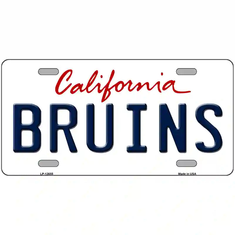 Bruins Novelty Metal License Plate 12" x 6" (LP)