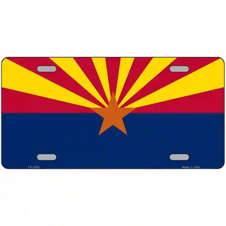 Arizona Small Star Novelty Metal License Plate 12" x 6" (LP)