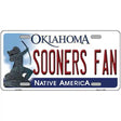 Sooners Fan Novelty Metal License Plate 12" x 6" (LP)