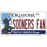 Sooners Fan Novelty Metal License Plate 12" x 6" (LP)