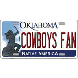 Cowboys Fan Novelty Metal License Plate 12" x 6" (LP)