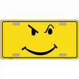 Defiant Smiley Novelty Metal License Plate 12" x 6" (LP)