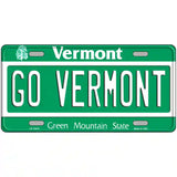 Go Vermont Novelty Metal License Plate 12" x 6" (LP)