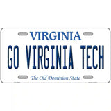 Go Virginia Tech Novelty Metal License Plate 12" x 6" (LP)