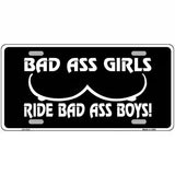 Bad Ass Girls Novelty Metal License Plate 12" x 6" (LP)