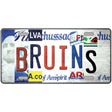 Bruins Strip Art Novelty Metal License Plate Tag 12" x 6" (LP)